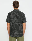 Volcom Mens CAD Floral Short Sleeve Shirt - Stealth - ManGo Surfing