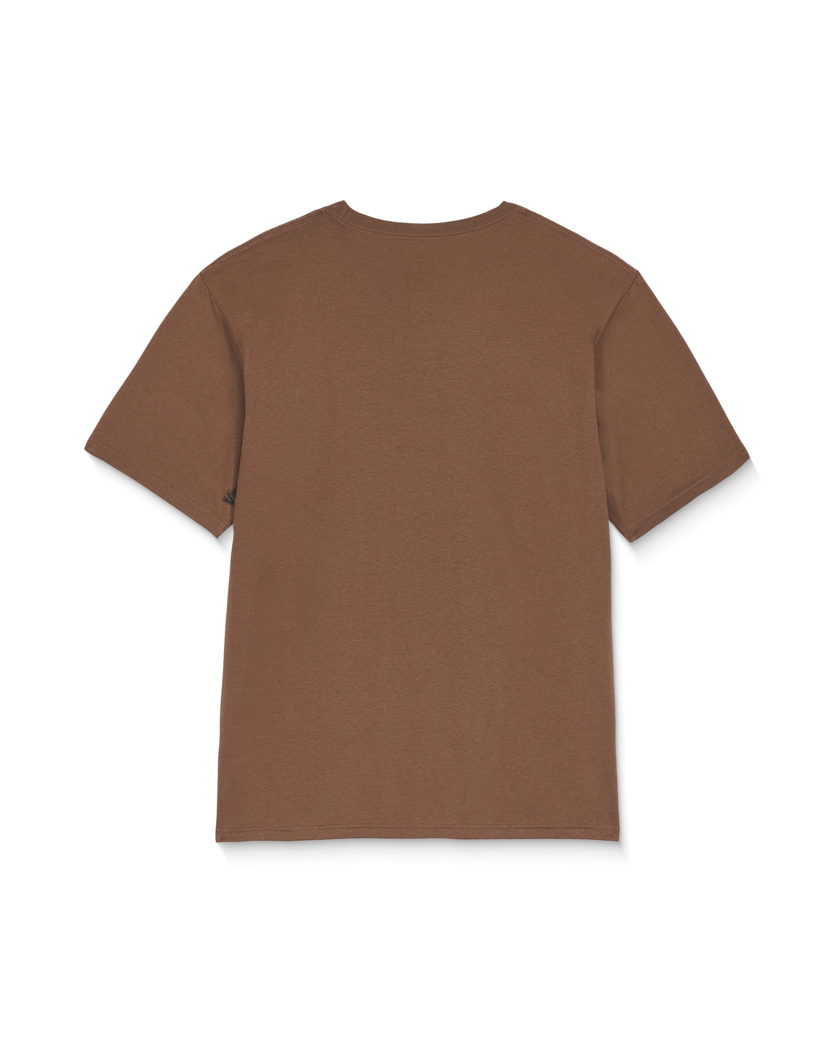 Volcom brown t-shirt on a white background