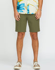 Volcom Mens Frickin Cross Shred 20" Hybrid Shorts - Wintermoss - ManGo Surfing