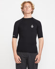 Volcom Mens Lido Rashguard - Black - ManGo Surfing