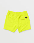 Volcom Mens Lido Solid Trunk 16" Boardshorts - Tennis Ball - ManGo Surfing