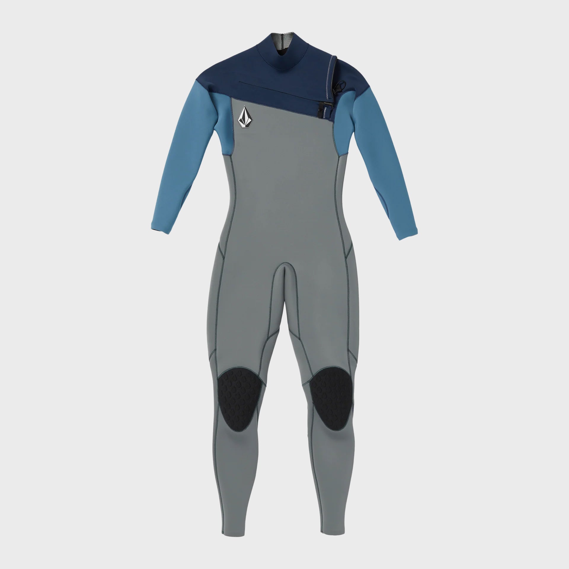 Volcom Mens Modulator 4/3 Chest Zip Wetsuit - Cruzer Blue - ManGo Surfing