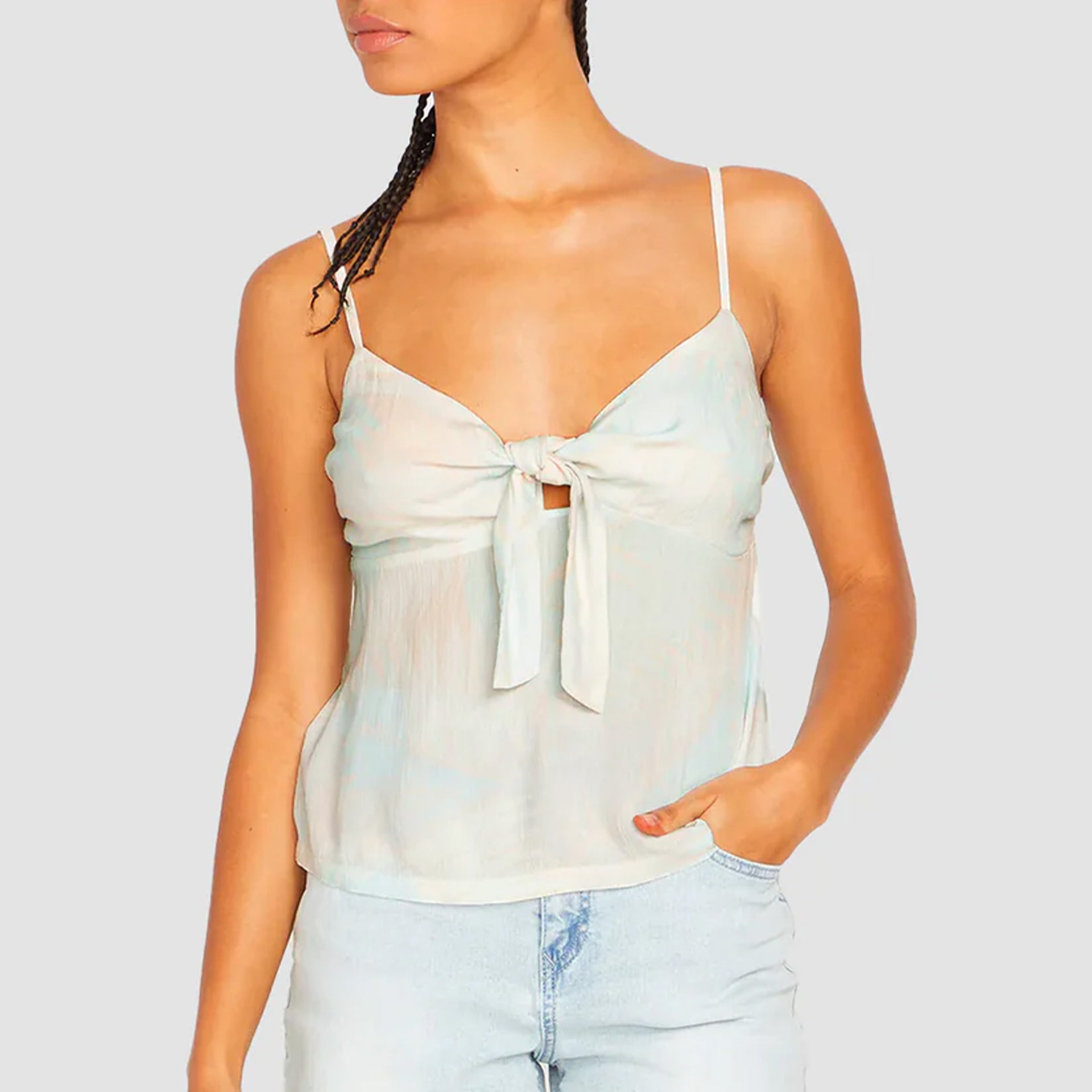 Palmy Nites Cami Top - Womens Top - Melon - ManGo Surfing