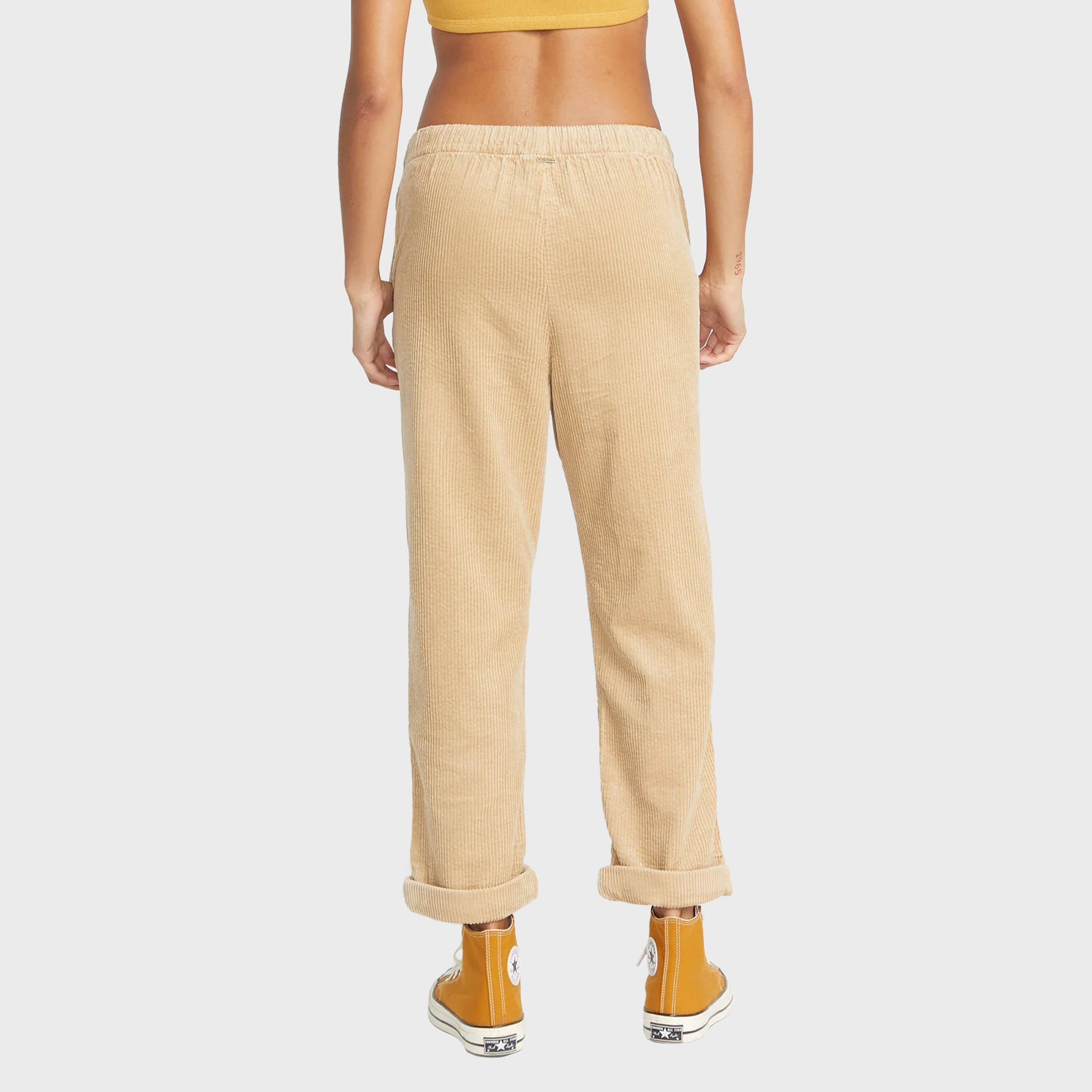 Stone Street Trousers - Womens Corduroy Trousers - Khaki - ManGo Surfing