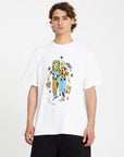 Volcom Unisex FA Bob Mollema 3 T-Shirt - White - ManGo Surfing