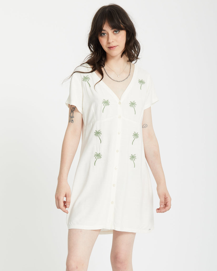 Volcom Womens Crunk Punk Dress - Bone - ManGo Surfing