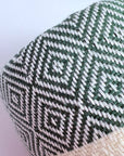 Weavico - Diamond Turkish Beach Towel - 100% Cotton - Dark Green