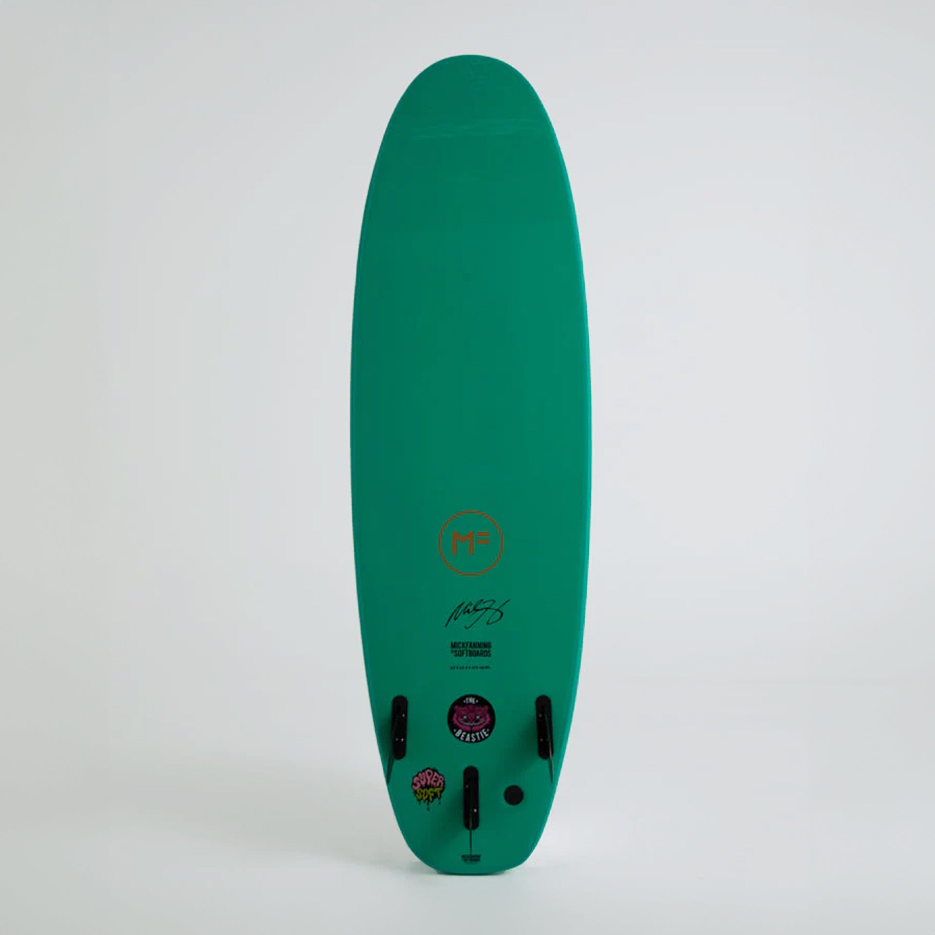 Mick Fanning Beastie Super Soft Tri Softboard -  Aqua Marine - ManGo Surfing