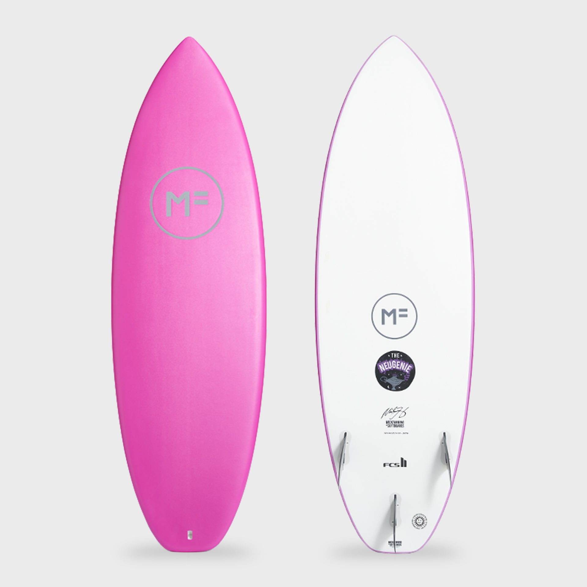 Mick Fanning Neugenie EpoxyLam Surfboard FCS II 3F - Pink
