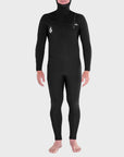 Volcom Mens Modulator 4/3mm Hooded Chest Zip Wetsuit - Black