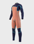 Mystic Mens Majestic 5/4 Front Zip Fullsuit - Navy - ManGo Surfing