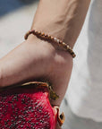 Pineapple Island Mãlie Red Turquoise Stretchy Bracelet - Red Turquoise Matte