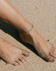 Pineapple Island Alila Dainty Colourful Beaded Anklet - Multicoloured