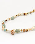 Pineapple Island Waiwai Kai Mixed Bead Necklace - Turquoise/Natural