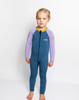 C-Skins C-Kids NuWave Baby FZ Steamer - Steel Blue/Lilac