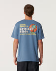 The Critical Slide Society Mens Oasis T-Shirt - Blue - ManGo Surfing