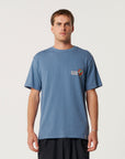 The Critical Slide Society Mens Oasis T-Shirt - Blue - ManGo Surfing