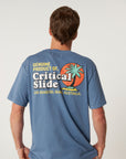 The Critical Slide Society Mens Oasis T-Shirt - Blue - ManGo Surfing