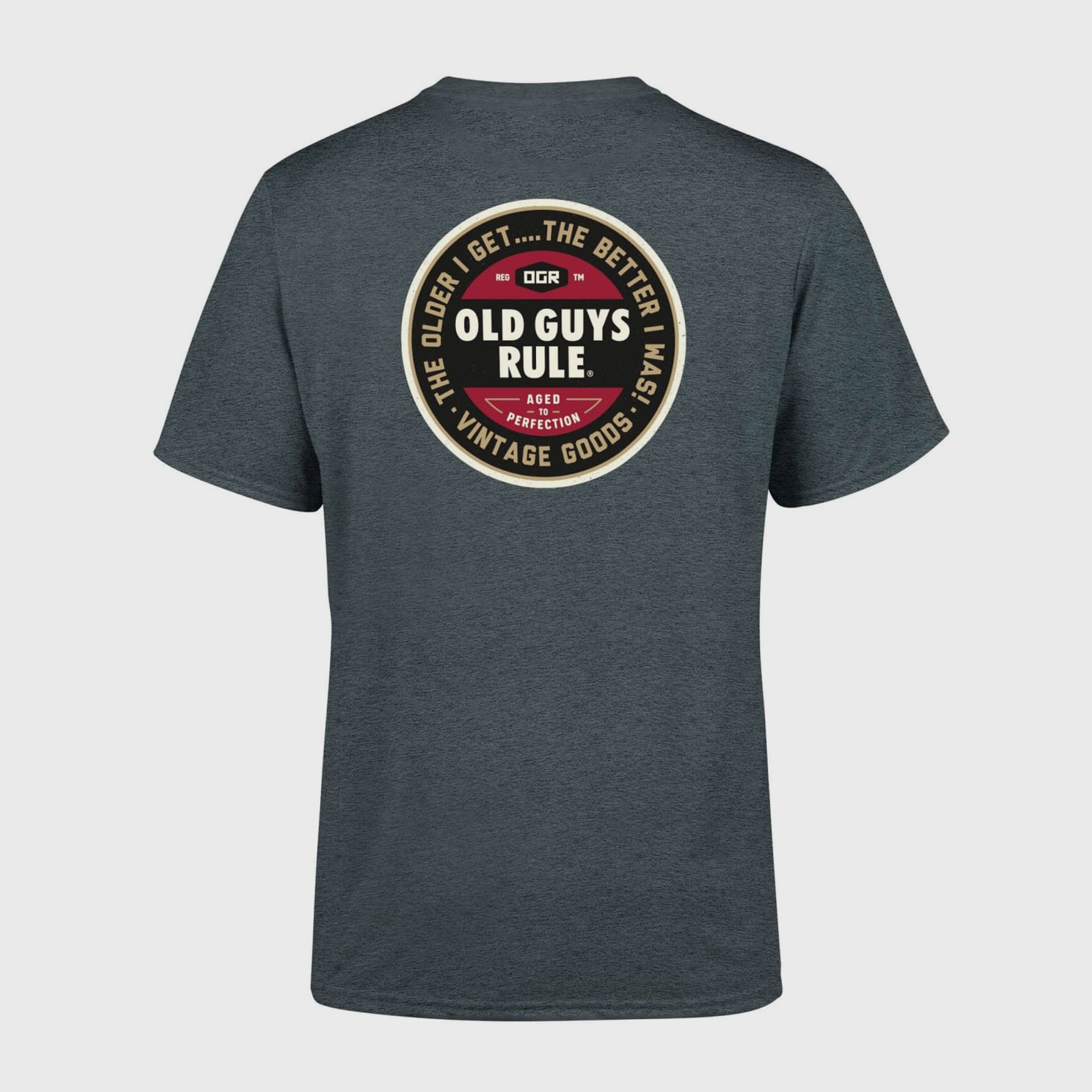 Old Guys Rule 'Natural Traction II' T-Shirt - Dark Heather - ManGo Surfing