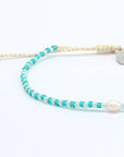 Pineapple Island Mutiara Dainty Beaded Bracelet - Turquoise