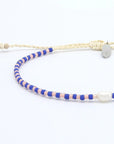Pineapple Island Mutiara Dainty Beaded Bracelet - Purple/Pink
