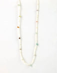 Pineapple Island Ka'ala Beaded Surfer Necklace - Cream