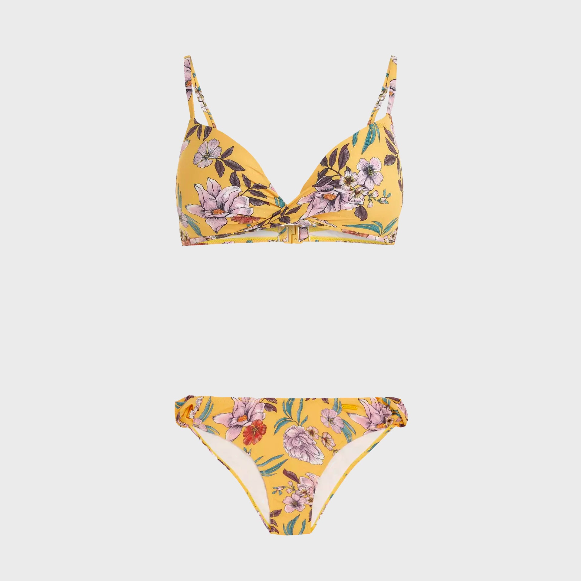 Protest Channel Flower Underwire Womens Bikini - Tumeric Yellow - ManGo Surfing