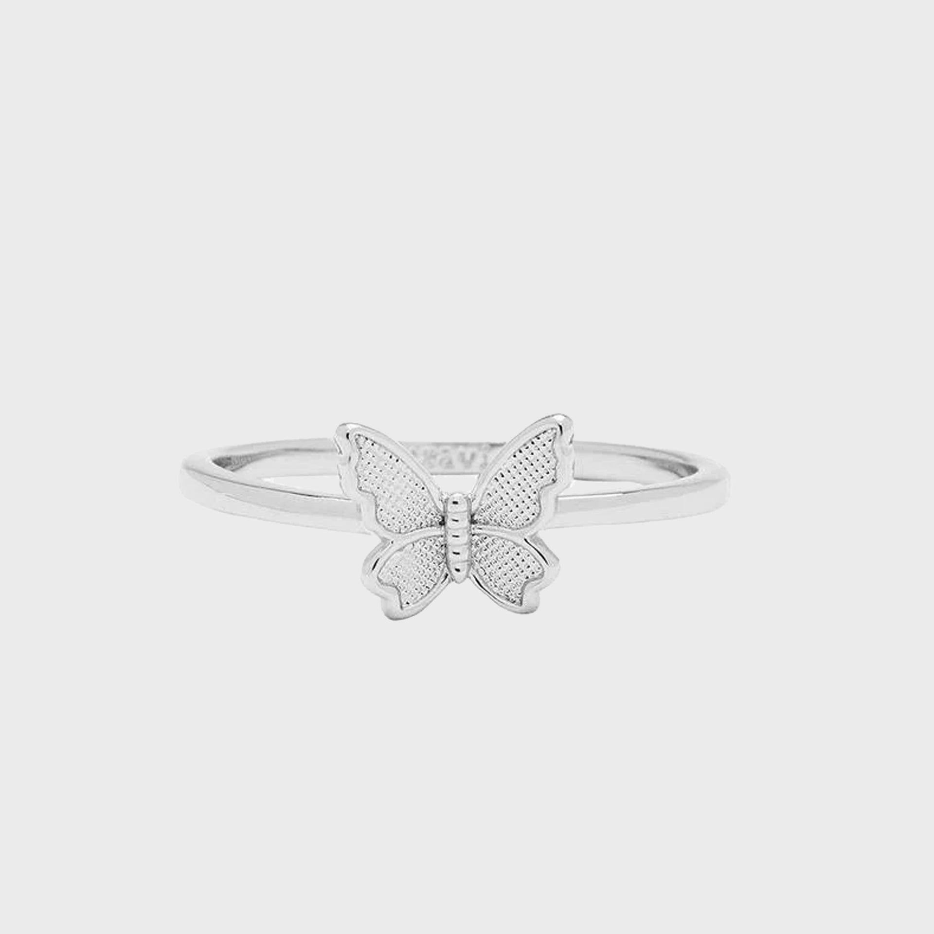 Pura Vida Butterfly In Flight Ring - Silver - ManGo Surfing