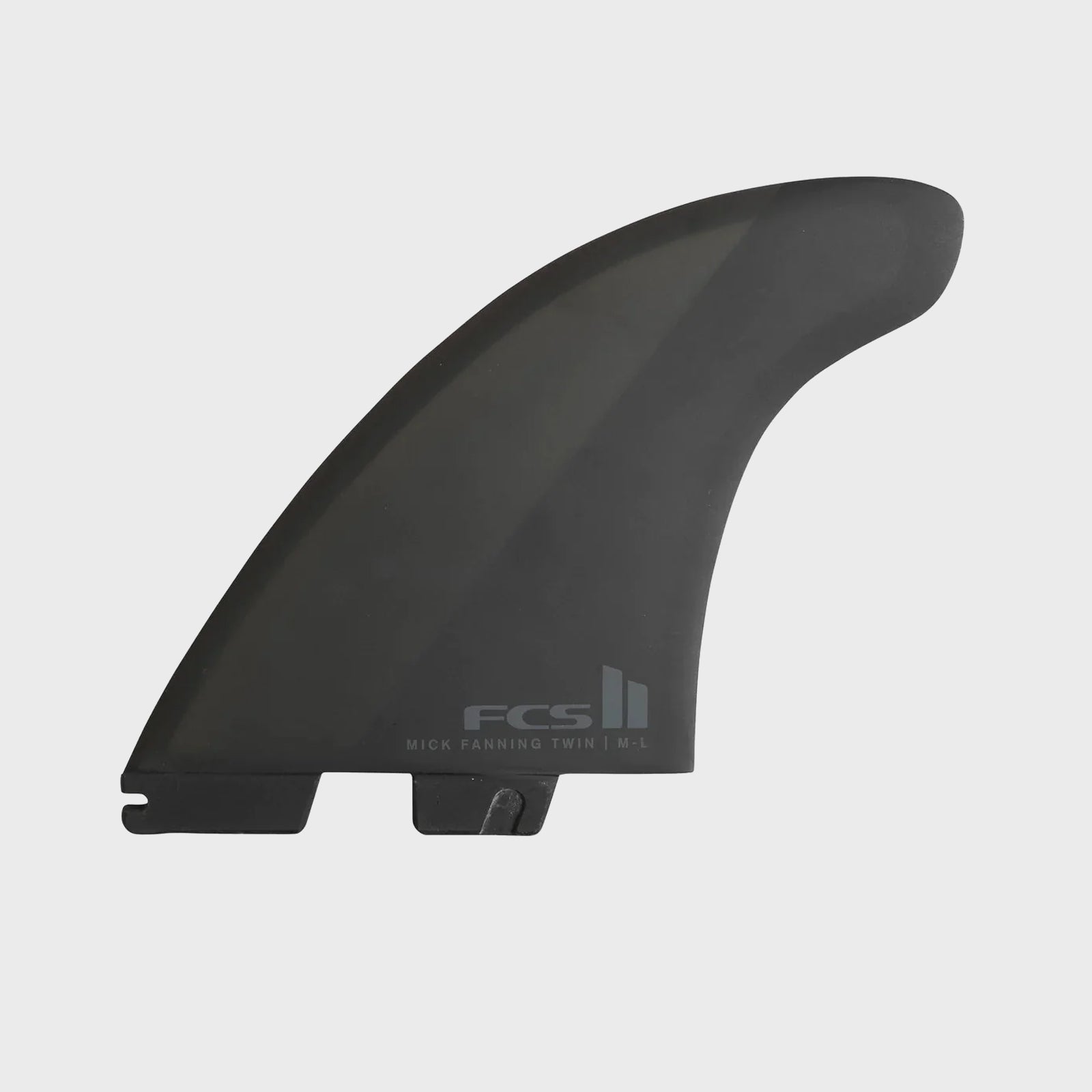 FCS II Mick Fanning Twin+1 Fin - Black - ManGo Surfing