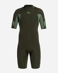 Quiksilver Syncro 2/2 Mens Shortie Wetsuit - Olive - ManGo Surfing
