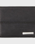 Quiksilver Stitchy Tri-Fold Wallet - Black/Black - ManGo Surfing