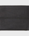 Quiksilver Stitchy Tri-Fold Wallet - Black/Black - ManGo Surfing