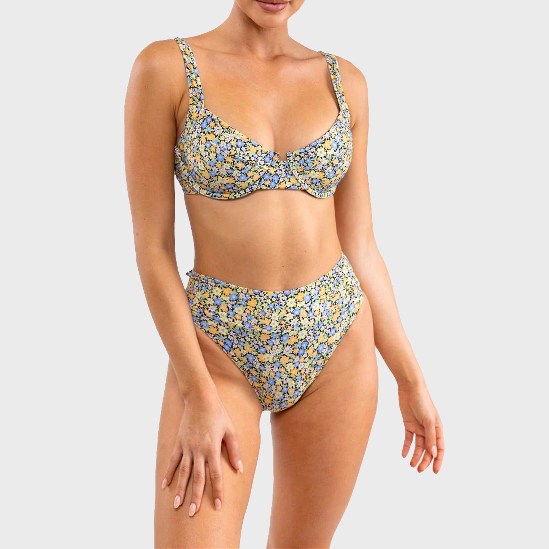 Rhythm Carrie Contour Womens Underwire Bikini Top - Black - ManGo Surfing