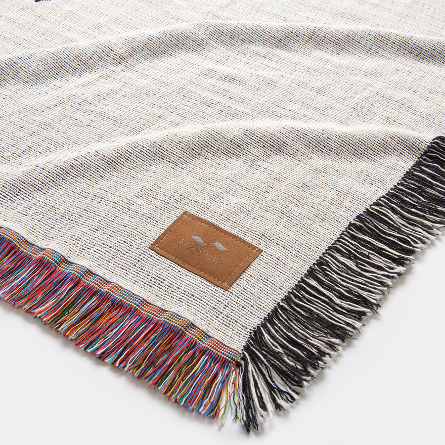 Slowtide Rise Up Tapestry Blanket - White - ManGo Surfing