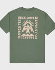 RVCA Mens Las Cruces T-Shirt - Balsam Green - ManGo Surfing