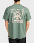 RVCA Mens Las Cruces T-Shirt - Balsam Green - ManGo Surfing