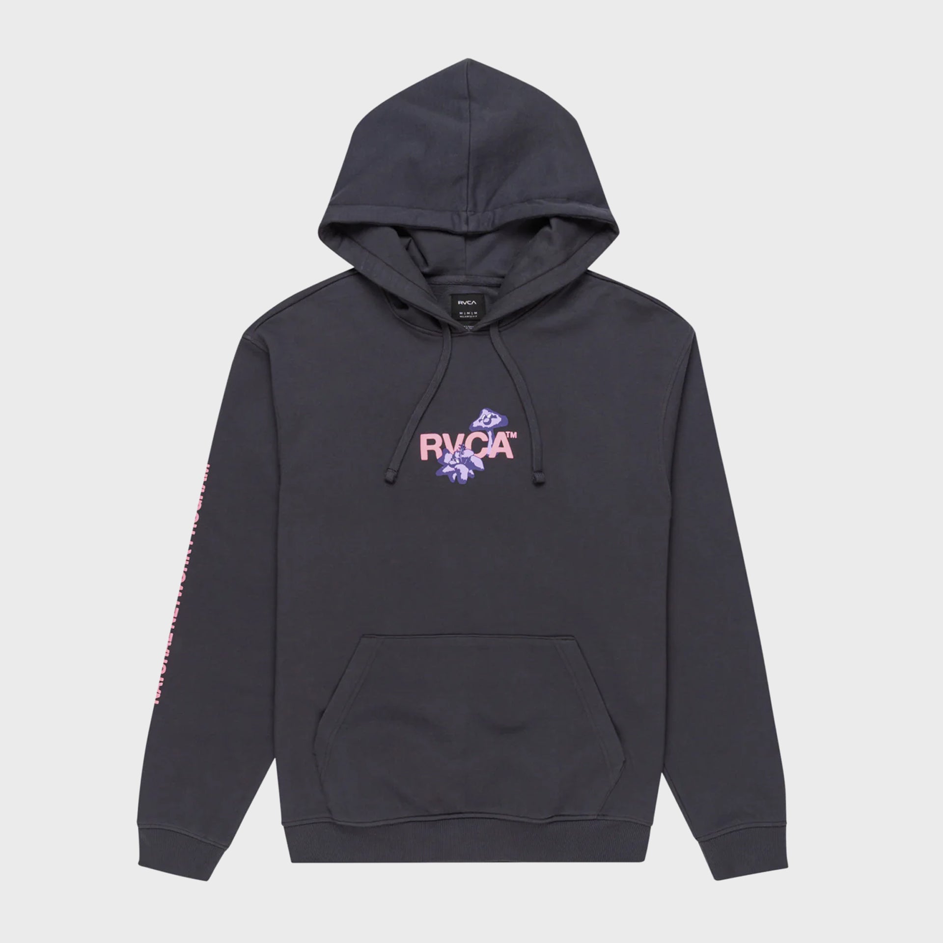 RVCA Mens Natural Network Pullover Hoodie - Garage Blue - ManGo Surfing