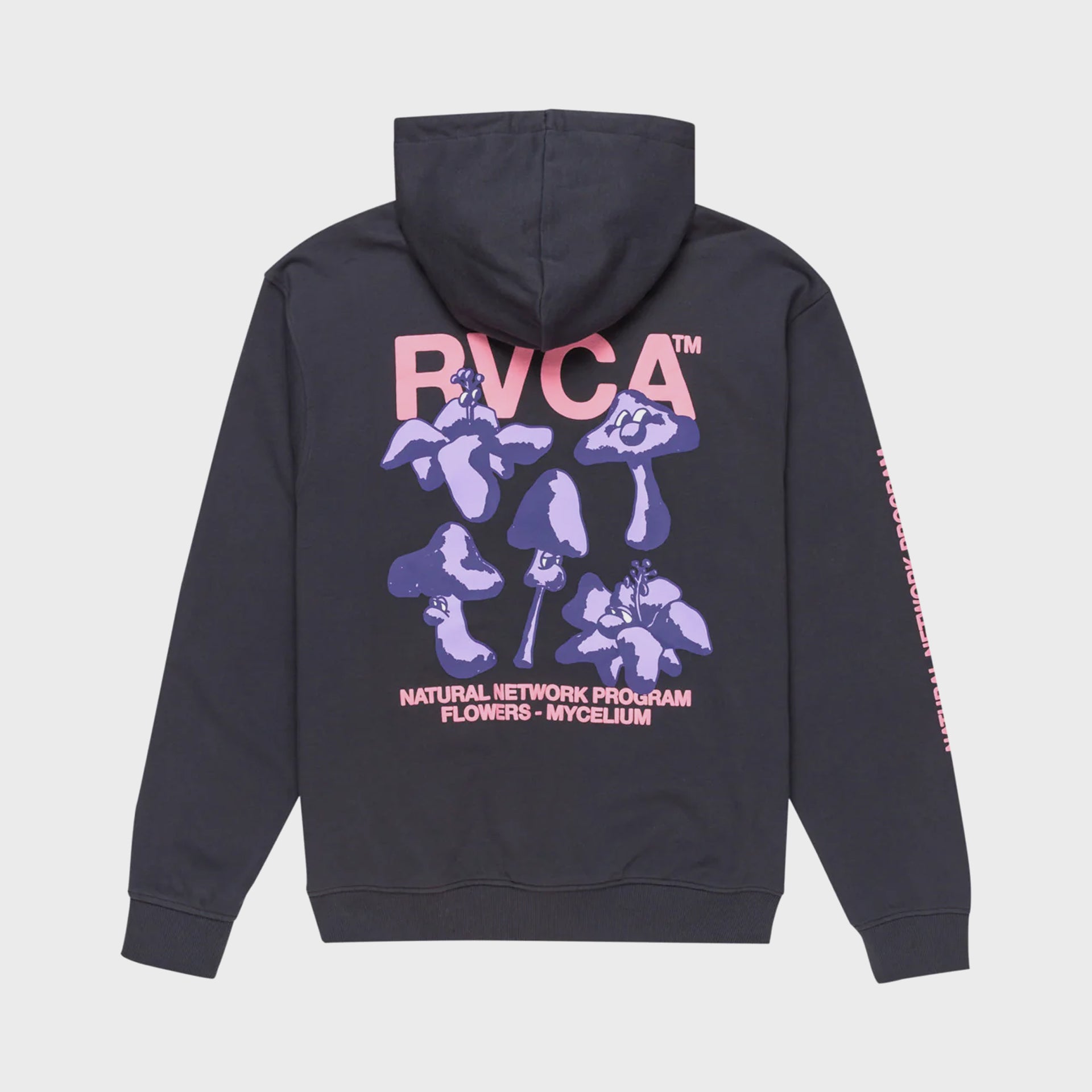 RVCA Mens Natural Network Pullover Hoodie - Garage Blue - ManGo Surfing