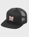 RVCA Mens VA ATW Print Trucker Cap - One Size - Black Floral - ManGo Surfing