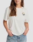 RVCA Womens Butterfly Poster T-Shirt - Antique White - ManGo Surfing