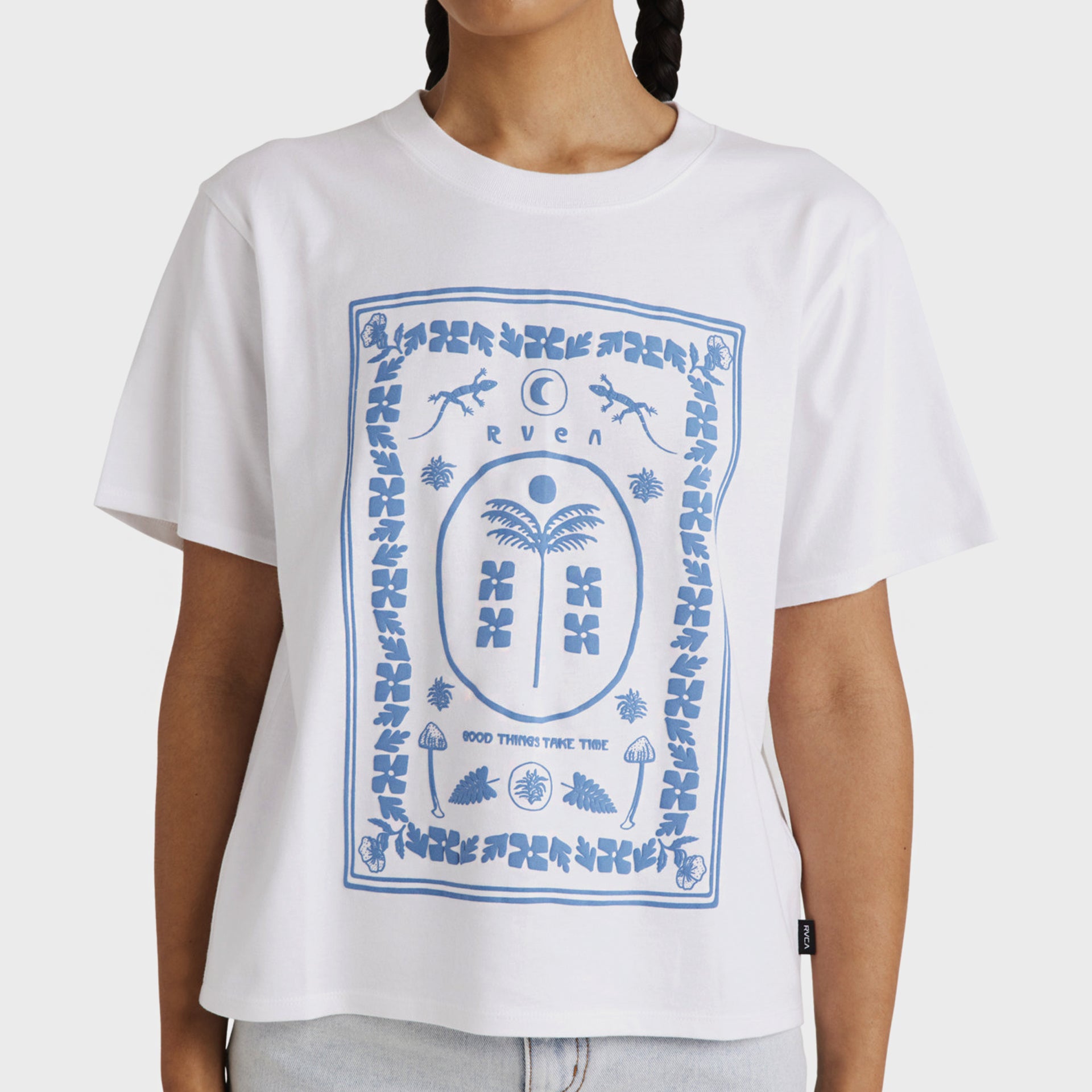 RVCA Womens Good Things Only T-Shirt - White - ManGo Surfing