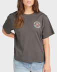 RVCA Womens Rose Poster T-Shirt - Pirate Black - ManGo Surfing
