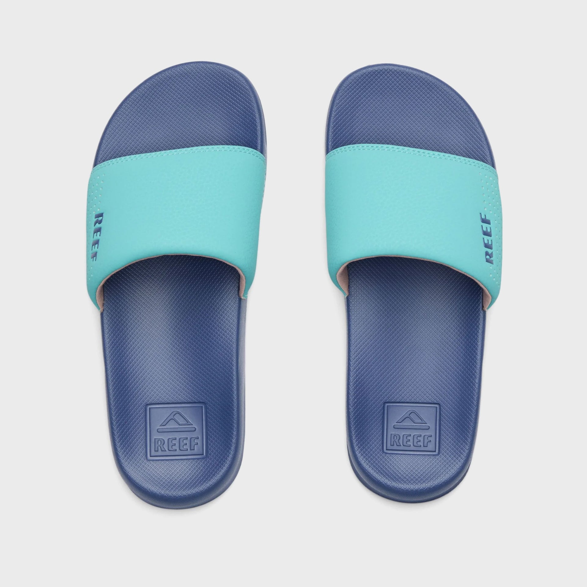 Reef Kids One Slide Sandals - Dusk Aqua - ManGo Surfing