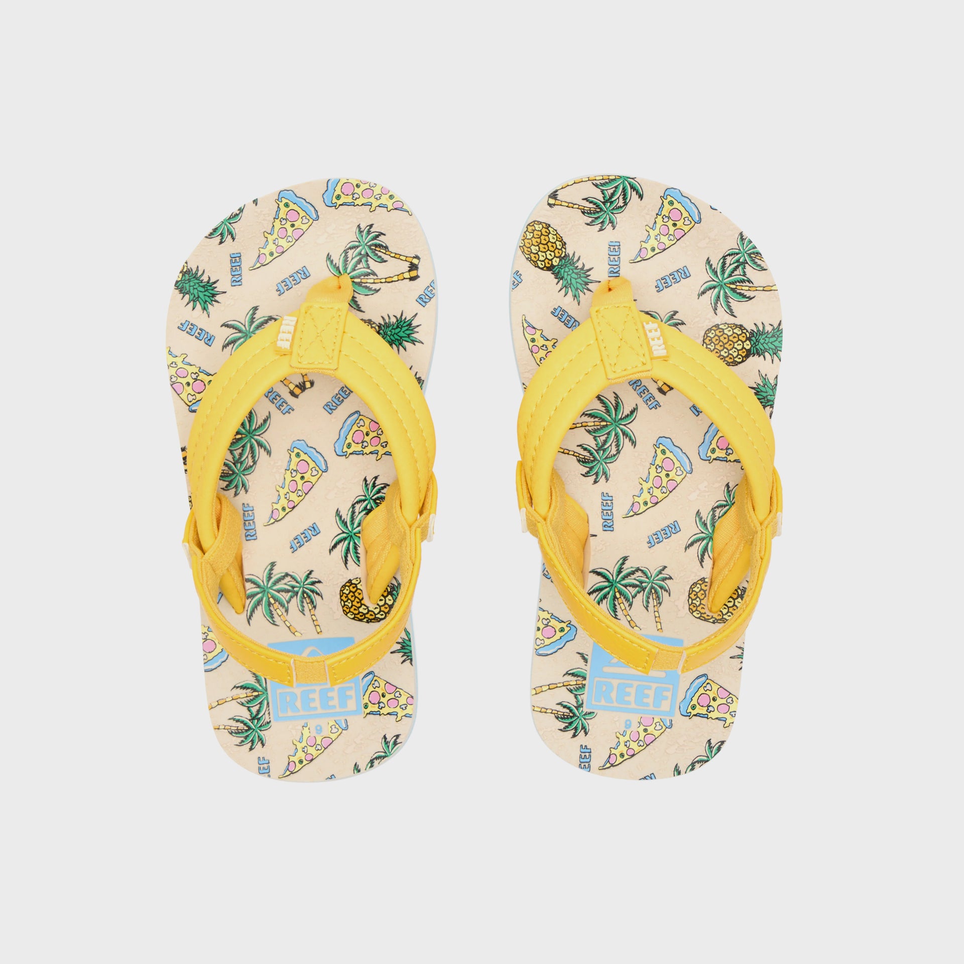 Reef Little Kids AHI Sandals - Hawaiian Pizza - ManGo Surfing