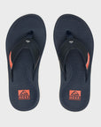 Reef Mens Santa Ana Flip Flops - Navy/White/Orange