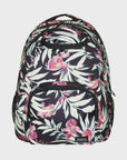 Roxy Shadow Swell Medium Backpack - Anthracite Wind Swept Floral - ManGo Surfing