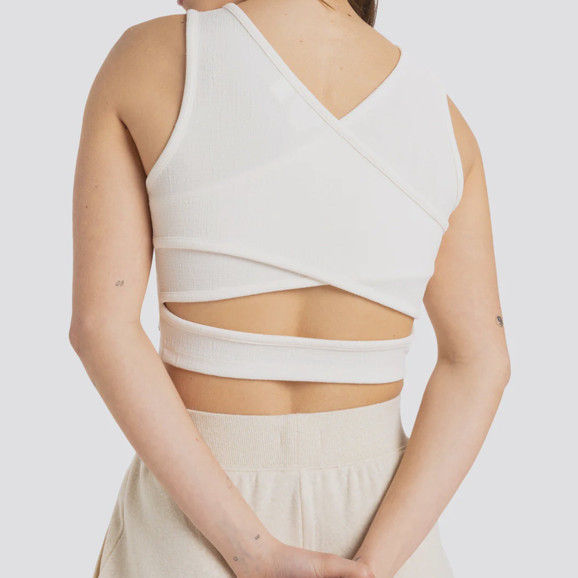Roxy Womens Good Keepsake Crop Top - Egret - ManGo Surfing