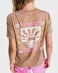 Roxy Womens Oceanregular Poster T-Shirt - Woodsmoke - ManGo Surfing