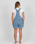 Rusty Womens Ace Denim Overall Shorts - Sea Blue - ManGo Surfing