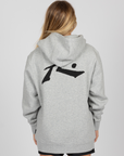 Rusty Womens Baseline Boyfriend Fleece Hoodie - Grey Heather